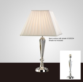 IL11025  Freya Crystal 43cm 1 Light Table Lamp Without Shade
